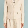 ENDLESS ROSE Matching Sets | Blazers*- Linen Two Buttoned Blazer BEIGE