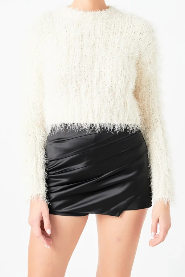 ENDLESS ROSE Sweaters & Knits | Tops*- Long Sleeve Cropped Sweater