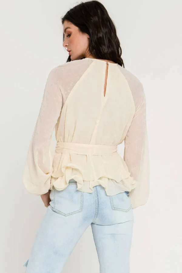 ENDLESS ROSE Shirts & Blouses*- Long Sleeve Woven Blouse IVORY