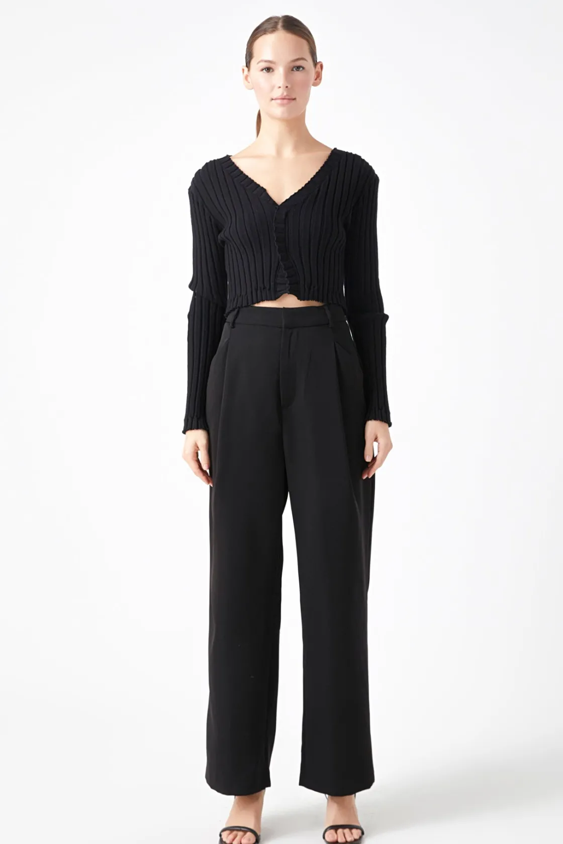 endless_rose__long_sleeve_4.webp ENDLESS ROSE Sweaters & Knits*- Long Sleeve Ruffled Knit