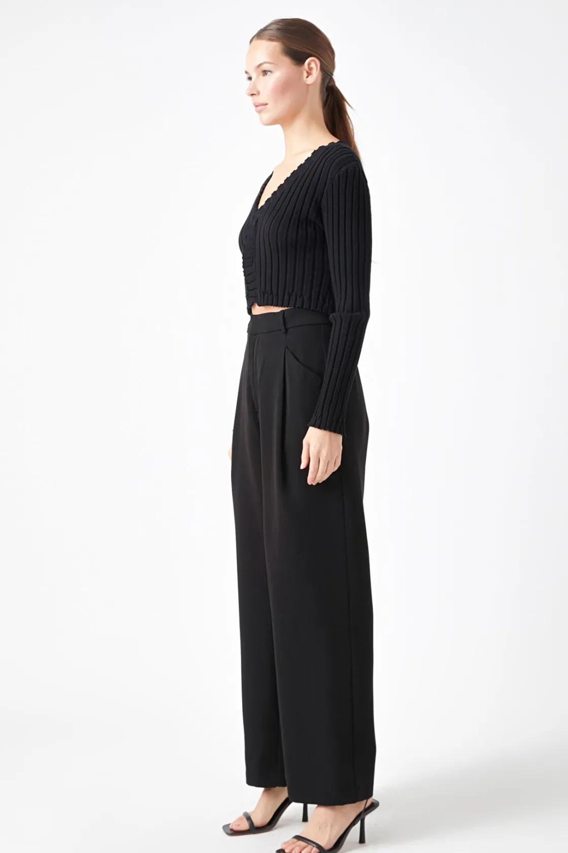 endless_rose__long_sleeve_6.webp ENDLESS ROSE Sweaters & Knits*- Long Sleeve Ruffled Knit