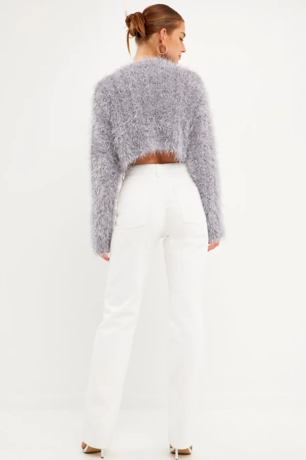 ENDLESS ROSE Sweaters & Knits | Tops*- Long Sleeve Cropped Sweater