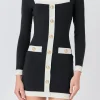 ENDLESS ROSE White Dresses | Bodycon Dresses*- Long-Sleeve Knit Mini Dress