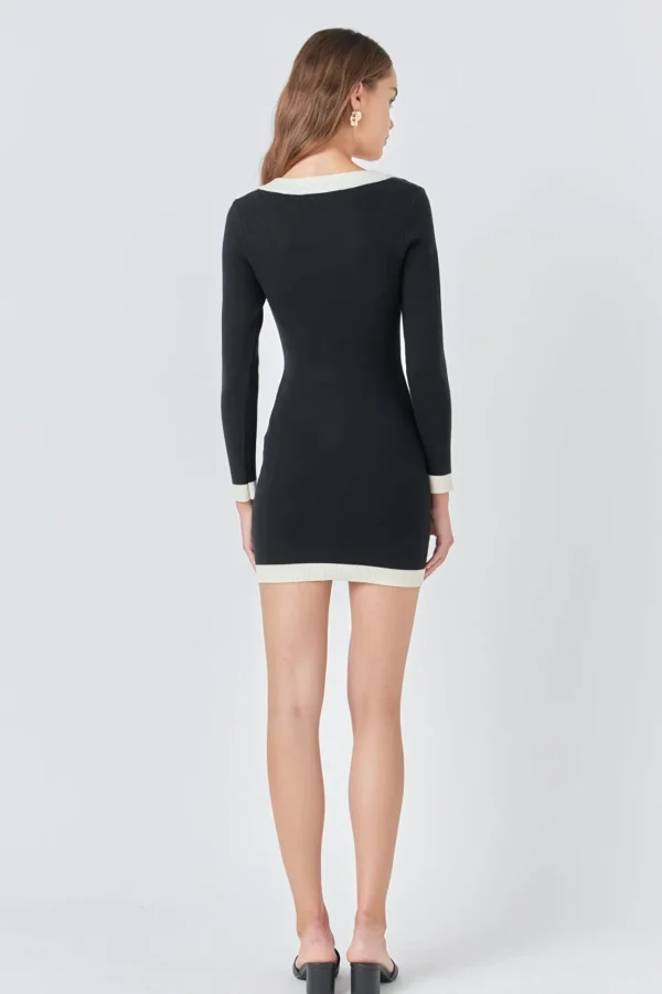 ENDLESS ROSE White Dresses | Bodycon Dresses*- Long-Sleeve Knit Mini Dress