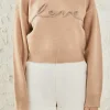 ENDLESS ROSE Sweaters & Knits | Tops*- Love Chenille Embroidered Plush Sweater