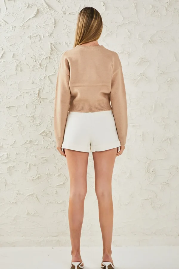 ENDLESS ROSE Sweaters & Knits | Tops*- Love Chenille Embroidered Plush Sweater
