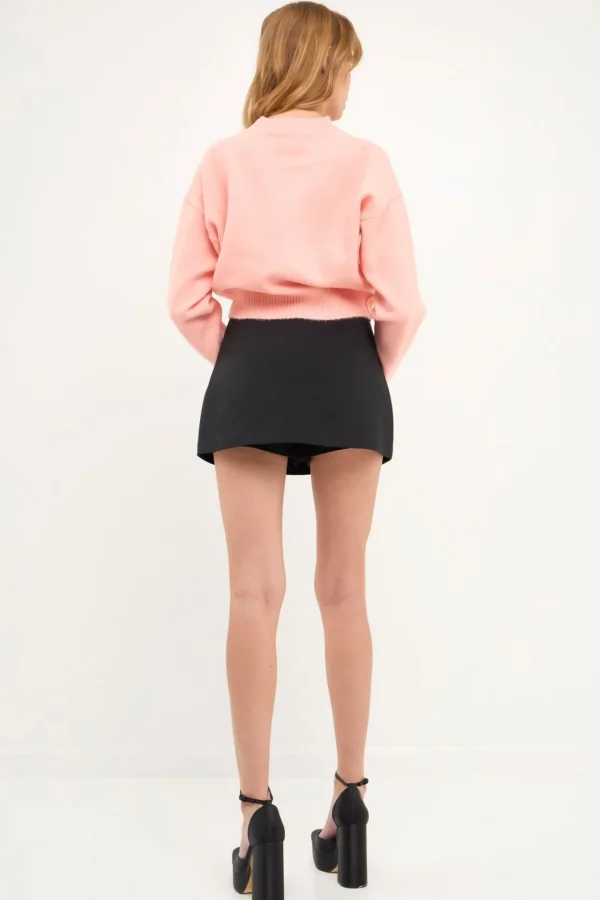 ENDLESS ROSE Sweaters & Knits | Tops*- Love Chenille Embroidered Plush Sweater