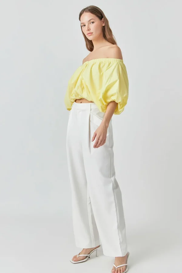 ENDLESS ROSE Pants | Tops*- Low Rise Pocket Trousers IVORY