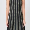 ENDLESS ROSE Sweaters & Knits | Tops*- Lurex Knit Mini Dress BLACK/GOLD