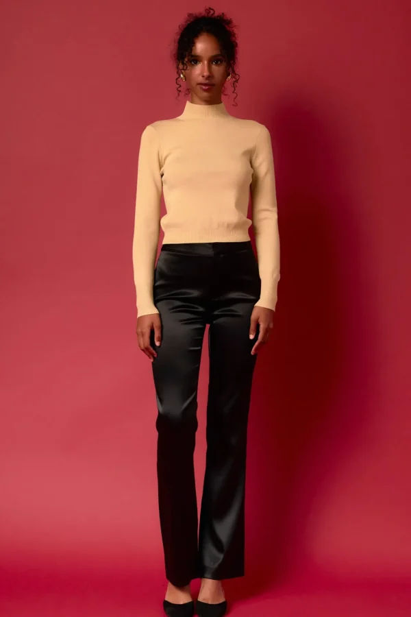 ENDLESS ROSE Sweaters & Knits | Tops*- Lurex Knit Crop Top BEIGE