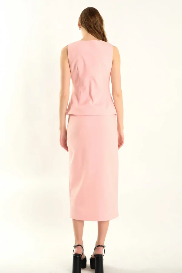ENDLESS ROSE Matching Sets | Tops*- Margaux Sleeveless Linen Vest
