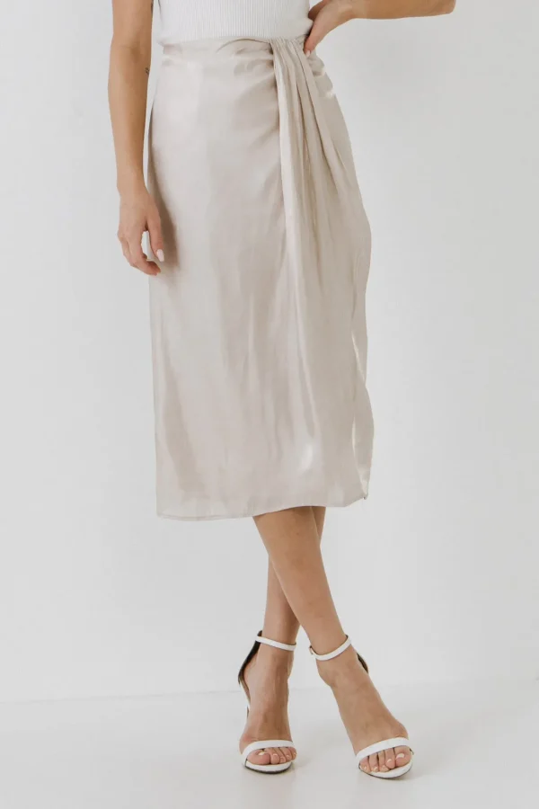 ENDLESS ROSE Skirts | Tops*- Metallic Effect Midi Skirt