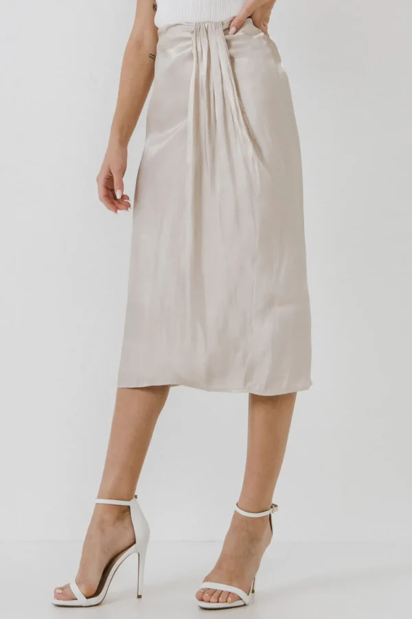 ENDLESS ROSE Skirts | Tops*- Metallic Effect Midi Skirt