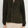 ENDLESS ROSE Tops*- Metallic Knit Top BLACK
