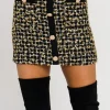 ENDLESS ROSE Skirts*- Metallic Tweed Mini Skirt