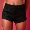 ENDLESS ROSE Matching Sets*- Micro Tweed Shorts BLACK