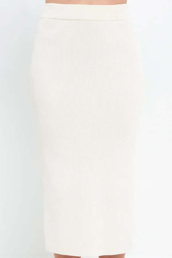ENDLESS ROSE Skirts | Tops*- Midi Knit Skirt with Side Slit