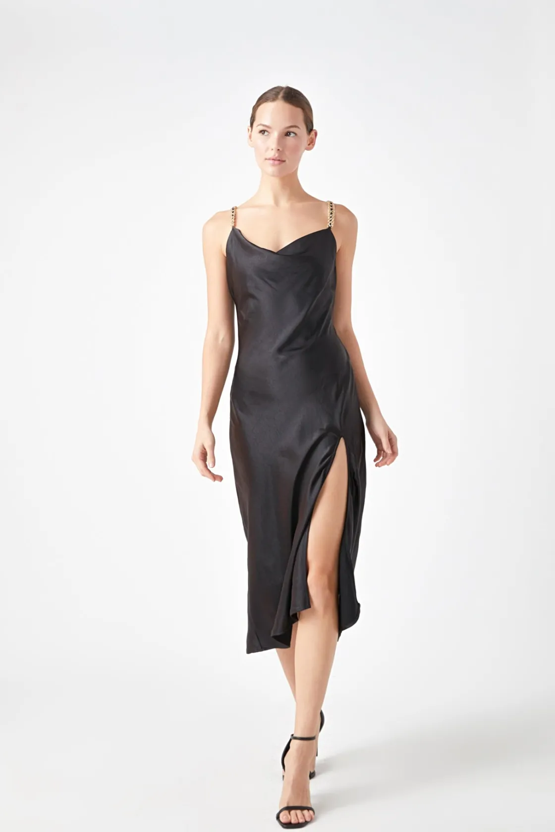 endless_rose__midi_satin__3.webp ENDLESS ROSE Satin Dresses | Tops*- Midi Satin Slip Dress BLACK