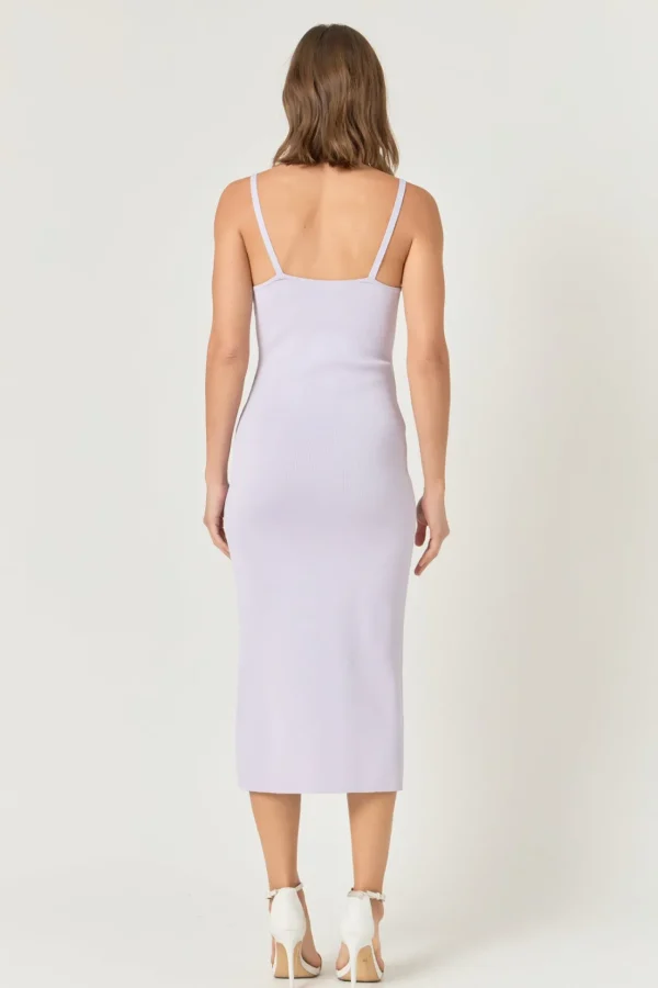 ENDLESS ROSE Bodycon Dresses | Tops*- Mixed 3D Flower Knit Maxi Dress