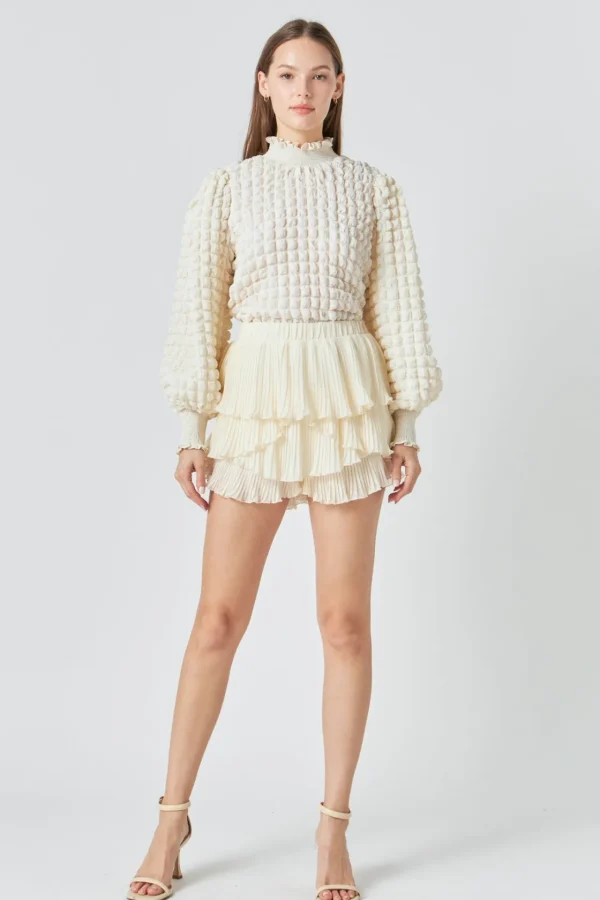 ENDLESS ROSE Shirts & Blouses | Tops*- Mock Neck Long-Sleeve Blouse