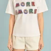 ENDLESS ROSE Tops*- More Amore Embellished Sweatshirt WHITE