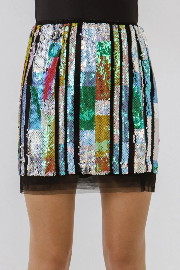 ENDLESS ROSE Skirts | Tops*- Color Sequin Mini Skirt MULTI