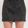 ENDLESS ROSE Skirts*- Multi Color Tweed Mini Skirt BLACKMULTI