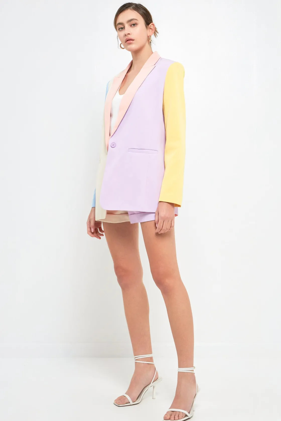 endless_rose__multi_color_2-3.webp ENDLESS ROSE Matching Sets | Blazers*- Color Block Blazer MULTI