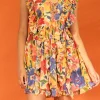 ENDLESS ROSE Floral Dresses | Tops*- Pop Floral Chiffon Ruffled Mini MULTI