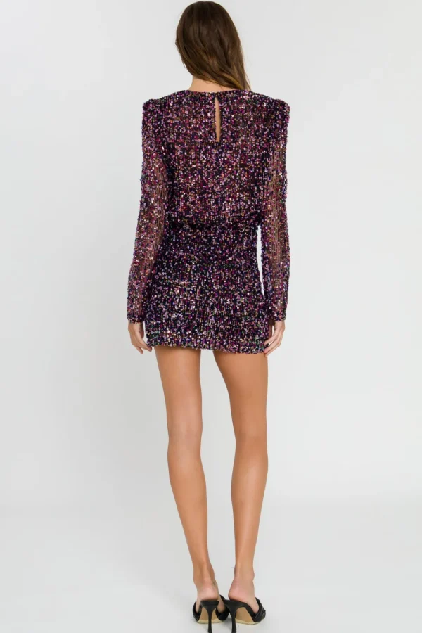 ENDLESS ROSE Skirts | Tops*- Multi Sequin Mini Skirt PURPLE