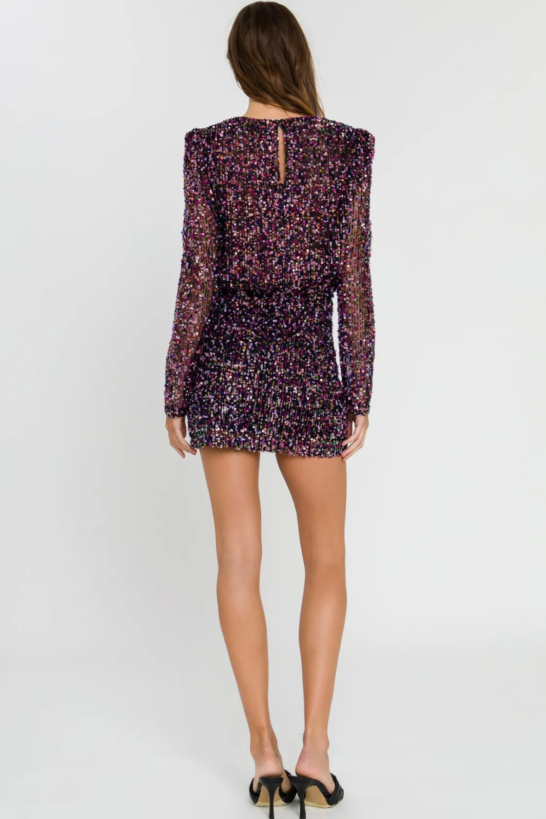 endless_rose__multi_sequi_2-1.webp ENDLESS ROSE Skirts | Tops*- Multi Sequin Mini Skirt PURPLE
