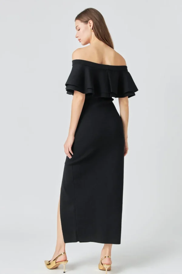 ENDLESS ROSE Sweaters & Knits | Tops*- Off the Shoulder Ruffle Maxi Dress