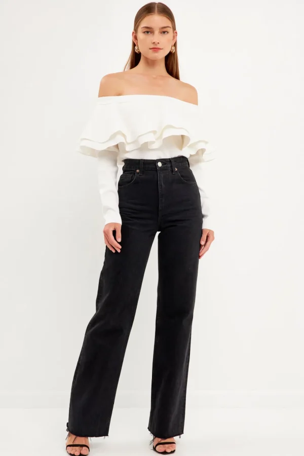 ENDLESS ROSE Sweaters & Knits | Tops*- Off-The-Shoulder Knit Top