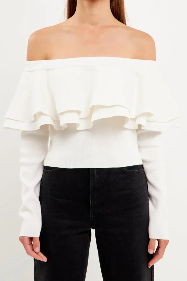 ENDLESS ROSE Sweaters & Knits | Tops*- Off-The-Shoulder Knit Top
