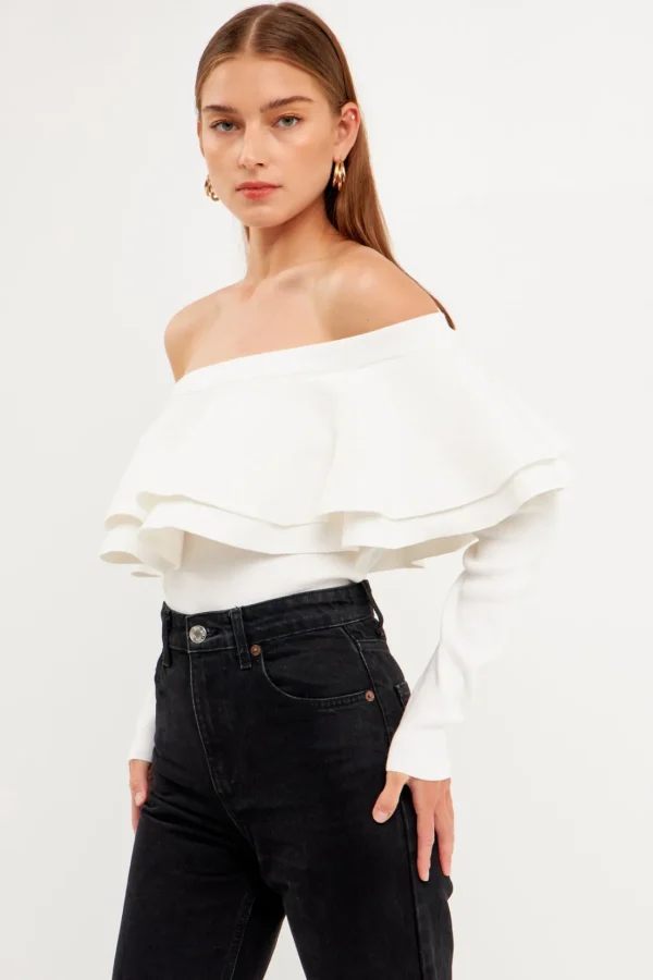 ENDLESS ROSE Sweaters & Knits | Tops*- Off-The-Shoulder Knit Top