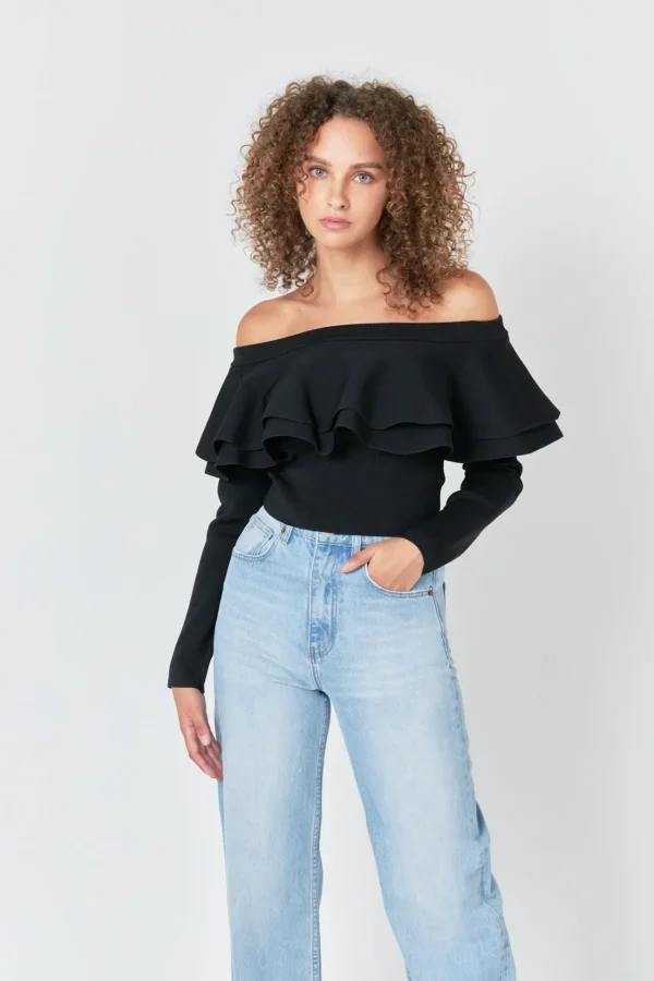 ENDLESS ROSE Sweaters & Knits | Tops*- Off-The-Shoulder Knit Top