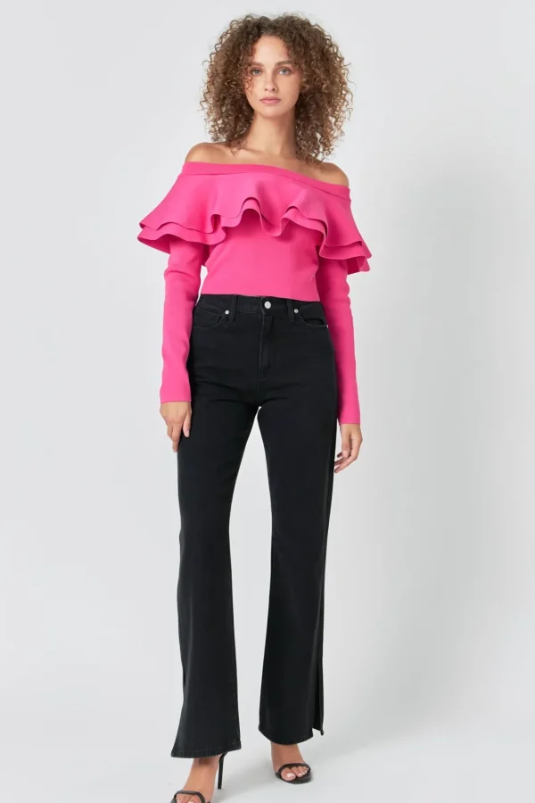 ENDLESS ROSE Sweaters & Knits | Tops*- Off-The-Shoulder Knit Top