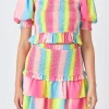 ENDLESS ROSE Tops*- Ombre Stripe Smocked Top MULTI