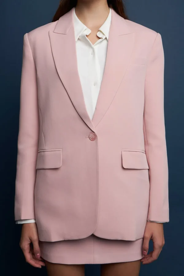 ENDLESS ROSE Blazers | Tops*- One Button Down Boxy Blazer
