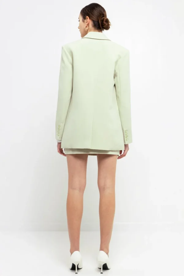 ENDLESS ROSE Blazers | Tops*- One Button Down Boxy Blazer