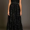 ENDLESS ROSE One Shoulder | Tops*- One Shoulder Chiffon Maxi Dress BLACK