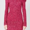 ENDLESS ROSE One Shoulder | Tops*- One Shoulder Sequins Dress BERRY