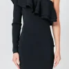 ENDLESS ROSE One Shoulder | Bodycon Dresses*- One Shoulder Knitted Mini Dress