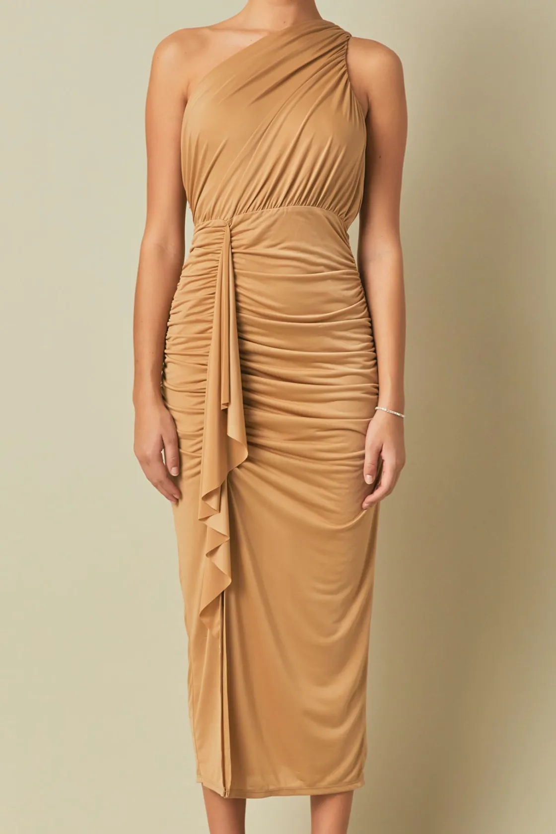 endless_rose__one_shoulde_0-8.webp ENDLESS ROSE One Shoulder | Tops*- One Shoulder Maxi Dress TAN