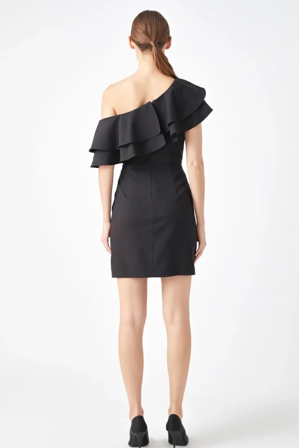 ENDLESS ROSE One Shoulder | Tops*- One Shoulder Mini Dress