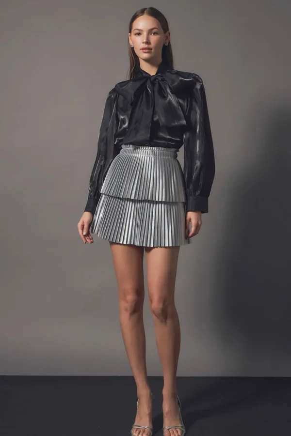 ENDLESS ROSE Tops*- Organza Blouse Top