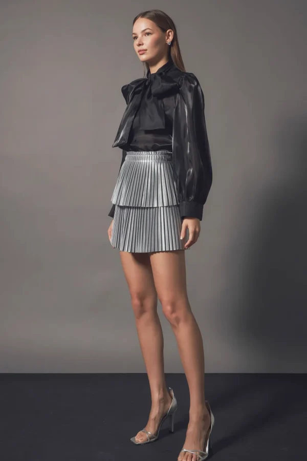 ENDLESS ROSE Tops*- Organza Blouse Top