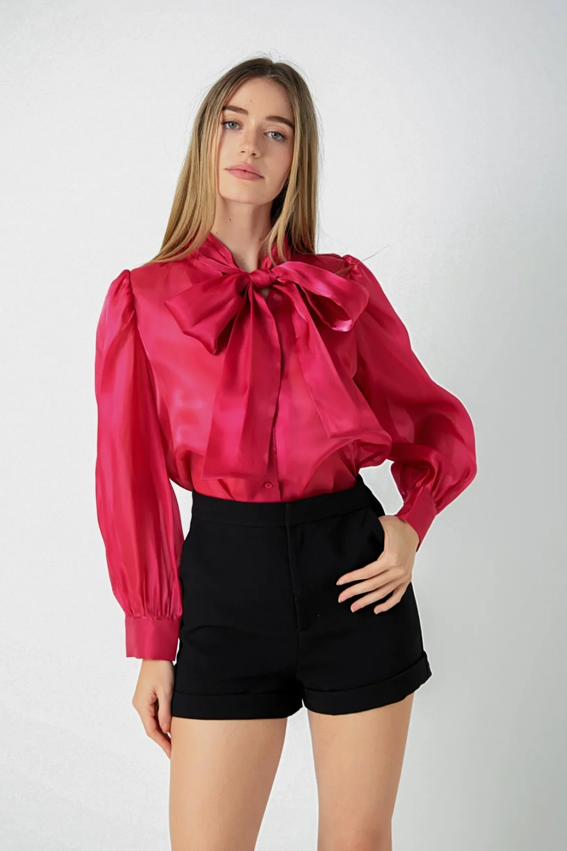 endless_rose__organza_blo_8.webp ENDLESS ROSE Tops*- Organza Blouse Top