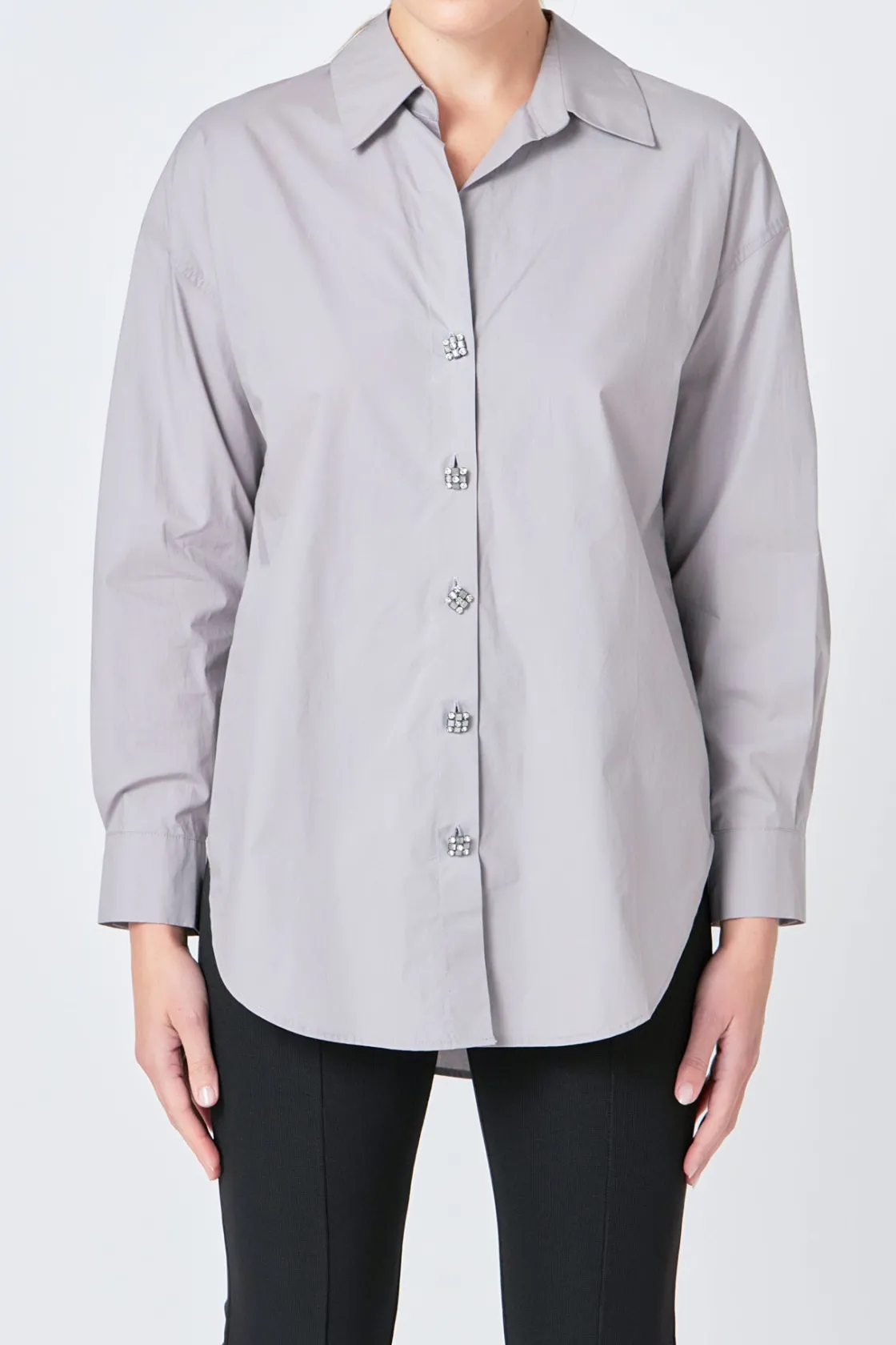 endless_rose__oversize_bu_5.webp ENDLESS ROSE Shirts & Blouses | Tops*- Oversize Button Collared Shirt