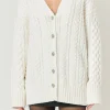 ENDLESS ROSE Sweaters & Knits | Tops*- Oversized Cable Knit Cardigan IVORY